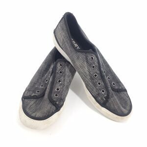 Converse Seacoast Ripstop Laceless Low Top Sneakers 6.5 Womens Grey Casual